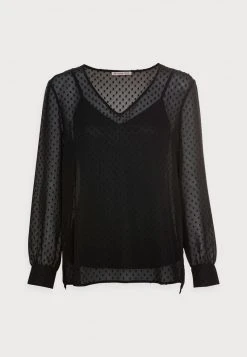 Anna Field V Neck Blouse - Blusa - Black, Mujer -LuxeTrend Ventas 007bc732607541bba1da9fac318d9360