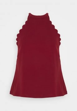 Anna Field Top - Dark Red, Mujer