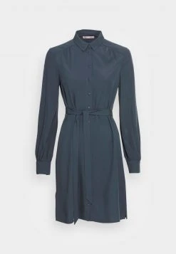 Anna Field WOVEN BLOUSE DRESS PLEATS BELT - Vestido Informal - Dark Blue, Mujer -LuxeTrend Ventas 09b9f659a0144d4586d8df3e6b41fbe4