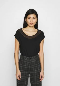 Anna Field Camiseta Básica - Black, Mujer