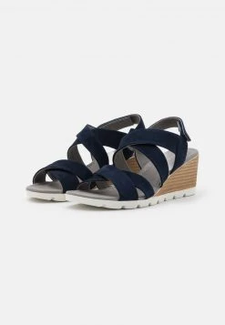 Anna Field LEATHER - Sandalias De Cuña - Blue, Mujer -LuxeTrend Ventas 0b332b5c87f14b7d8bfdcaf0a8aed343