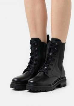 Anna Field LEATHER - Botines Con Plataforma - Black, Mujer