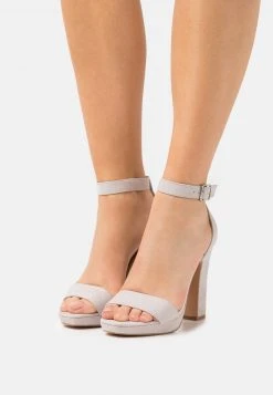 Anna Field Sandalias De Tacón - Light Grey, Mujer