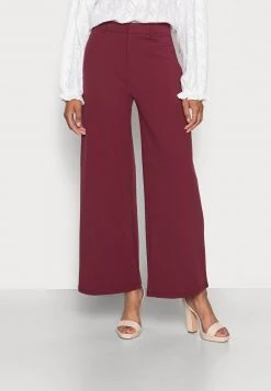 Anna Field Flared Leg Business Trousers - Pantalones - Dark Red, Mujer