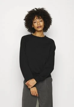 Anna Field BASIC CLEAN CREW NECK SWEATSHIRT - Sudadera - Black, Mujer
