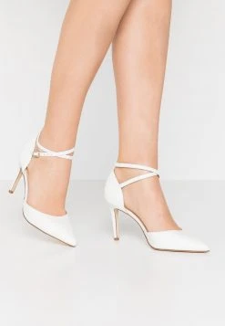Anna Field LEATHER PUMPS - Zapatos Altos - White, Mujer