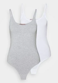 Anna Field 2PP STRING BODY - Body - White/mottled Light Grey, Mujer -LuxeTrend Ventas 160362de0ce344d78e17aa0218f77036
