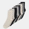 Anna Field HEART ANKLE 8 PACK - Calcetines - Black/grey, Mujer