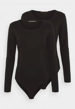 Anna Field LONG SLEEVE BODY 2 PACK - Body - Black, Mujer -LuxeTrend Ventas 17cec8f1f1f8459887e3232cf73a7750