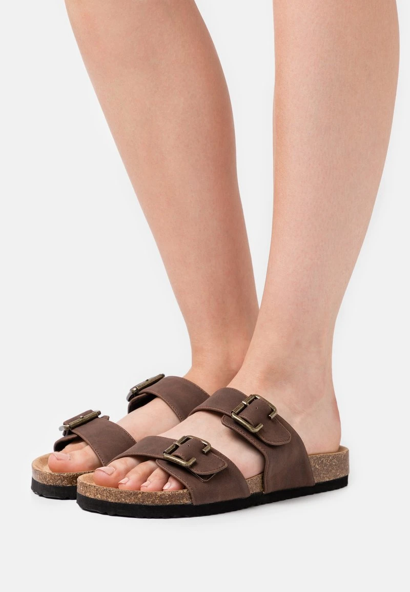 Anna Field Pantuflas - Dark Brown, Mujer 3 Anna Field Pantuflas - Dark Brown, Mujer