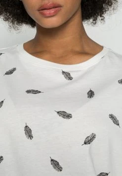 Anna Field MANDALA FEATHER TEE - Camiseta Estampada - White, Mujer -LuxeTrend Ventas 1c14fd55901a4bd999f60c1e3e3caaa2