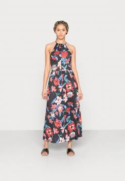 Anna Field Vestido Largo - Black/red, Mujer