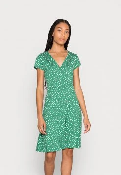 Anna Field Vestido Ligero - Green/white, Mujer
