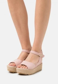 Anna Field LEATHER - Sandalias De Cuña - Light Pink, Mujer