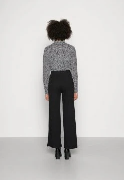 Anna Field RIBBED WIDE LEG TROUSERS - Pantalones - Black, Mujer -LuxeTrend Ventas 209b358394fb4f3680d3281848dde05f