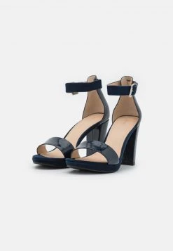 Anna Field LEATHER - Sandalias De Tacón - Dark Blue, Mujer -LuxeTrend Ventas 232933bc42b24c1280d62541477eaed3