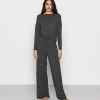 Anna Field JERSEY WIDE LEG PJ SET - Pijama - Dark Grey, Mujer -LuxeTrend Ventas 24b5bf2165d64e47b214e7a1fe9c82d4