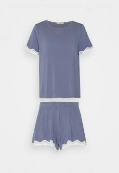 Anna Field LACE TRIM SHORT SET - Pijama - Blue, Mujer -LuxeTrend Ventas 252cd1b9ebe34dc6bd6a227da933b0c2