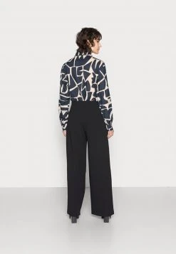 Anna Field BUTTON WAIST WIDE LEG PANTS - Pantalones - Black, Mujer -LuxeTrend Ventas 2999d342531b4b638e5109491fc4c2df