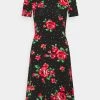 Anna Field Vestido Ligero - Black / Pink, Mujer