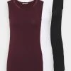 Anna Field 3 PACK - Top - Black/white/dark Red, Mujer -LuxeTrend Ventas 2e374b032b5a46c78652fa6d54560153