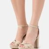 Anna Field LEATHER - Sandalias De Tacón - Beige, Mujer -LuxeTrend Ventas 2e77f483a8494462b37d44b4fd492e39