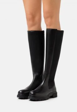 Anna Field LEATHER - Botas Con Plataforma - Black, Mujer