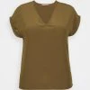 Anna Field Camiseta Básica - Khaki, Mujer -LuxeTrend Ventas 33d6771a6c9e4977b1fe58f8e1b5ab09