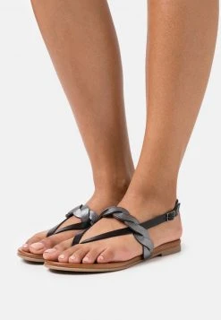 Anna Field LEATHER - Sandalias De Dedo - Black, Mujer