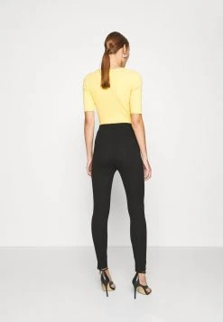 Anna Field Punto Leggings With Button Detail - Leggings - Black, Mujer -LuxeTrend Ventas 33f906a6b264471e94805b4626428f72