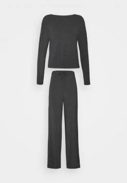 Anna Field JERSEY WIDE LEG PJ SET - Pijama - Dark Grey, Mujer -LuxeTrend Ventas 34c4b3211e1c41ff8ea8df81296bd993