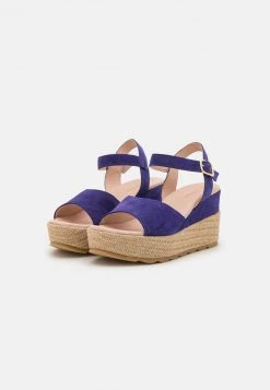 Anna Field LEATHER - Sandalias De Cuña - Dark Blue, Mujer -LuxeTrend Ventas 395febc9af9d4a9f9089e34c3d012d17