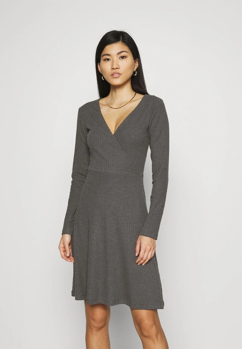 Anna Field Vestido De Punto - Mottled Dark Grey, Mujer 3 Anna Field Vestido De Punto - Mottled Dark Grey, Mujer