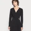 Anna Field LONG SLEEVES RING BUCKLE DRESS - Vestido De Tubo - Black, Mujer -LuxeTrend Ventas 3e3b86443ab74810b89b0ce12cdef7b9