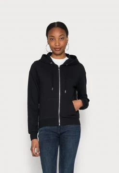 Anna Field SLIM FIT SWEAT JACKET - Sudadera Con Cremallera - Black, Mujer