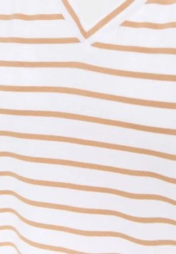 Anna Field Camiseta Estampada - White/camel, Mujer -LuxeTrend Ventas 475cd611b65c4eb396582335553de714