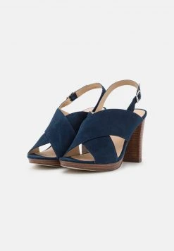 Anna Field LEATHER - Sandalias De Tacón - Dark Blue, Mujer -LuxeTrend Ventas 47ff6c313a214f2a9092f317b4f9840f