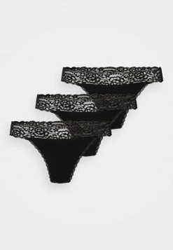 Anna Field 3PP MARGARET COTTON & LACE THONG - Tanga - Black, Mujer 10 Anna Field 3PP MARGARET COTTON & LACE THONG - Tanga - Black, Mujer -LuxeTrend Ventas 4897e76adea44abf9e99888d6c2e8974
