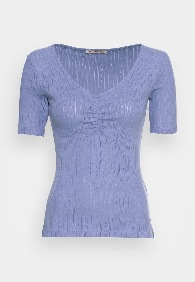 Anna Field Camiseta Básica - Light Blue, Mujer 6 Anna Field Camiseta Básica - Light Blue, Mujer - Imagen 4