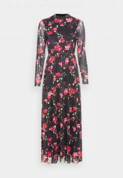 Anna Field MAXI HIGH NECK DRESS - Vestido Largo - Black/orange, Mujer -LuxeTrend Ventas 4b4f30648e5a400db443d0b57d2fd33f