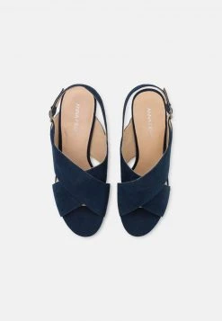 Anna Field LEATHER - Sandalias De Tacón - Dark Blue, Mujer -LuxeTrend Ventas 4bb7b0c03df540e2b39ac92b1d9cc117