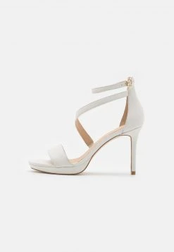 Anna Field LEATHER - Sandalias De Tacón - White, Mujer