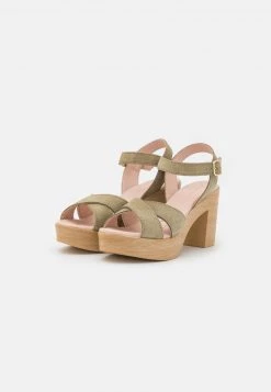 Anna Field LEATHER - Sandalias De Tacón - Khaki, Mujer -LuxeTrend Ventas 4d24cb6bab214e529e24240c15761003
