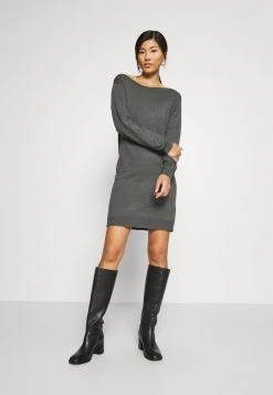 Anna Field Vestido De Punto - Dark Grey Mélange, Mujer