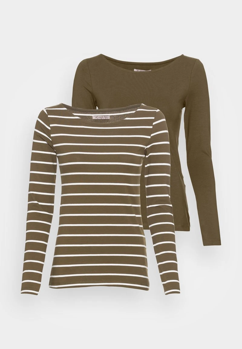 Anna Field 2 PACK - Camiseta De Manga Larga - Khaki, Mujer 7 Anna Field 2 PACK - Camiseta De Manga Larga - Khaki, Mujer - Imagen 5
