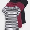 Anna Field 3 PACK - Camiseta Estampada - Black/dark Red/black, Mujer 1 Anna Field 3 PACK - Camiseta Estampada - Black/dark Red/black, Mujer -LuxeTrend Ventas 4fac91cd2ff54bb28023e66c69d76694