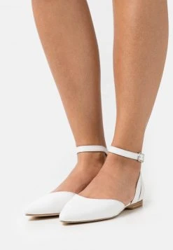 Anna Field LEATHER - Bailarinas Con Hebilla - White, Mujer