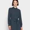 Anna Field WOVEN BLOUSE DRESS PLEATS BELT - Vestido Informal - Dark Blue, Mujer -LuxeTrend Ventas 50b9a62fab2b443cb1956cb86ad1f5a3