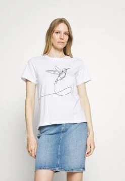 Anna Field Camiseta Estampada - White, Mujer