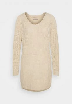 Anna Field Vestido De Punto - Mottled Beige, Mujer